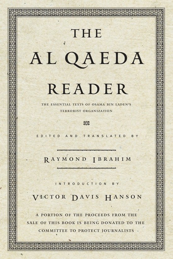 Boek "The Al Qaeda Reader" met tekst over de terroristische organisatie van Osama Bin Laden, geredigeerd door Raymond Ibrahim.