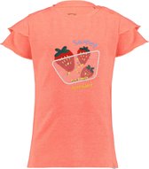 4PRESIDENT T-shirt meisjes - Coral - Maat 110 - Meiden shirt