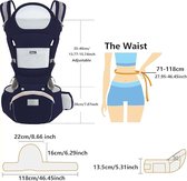 Porte-bébé pour nouveau-né, porte-bébé ergonomique, porte-dos, légèrement respirant 3 à 30 mois