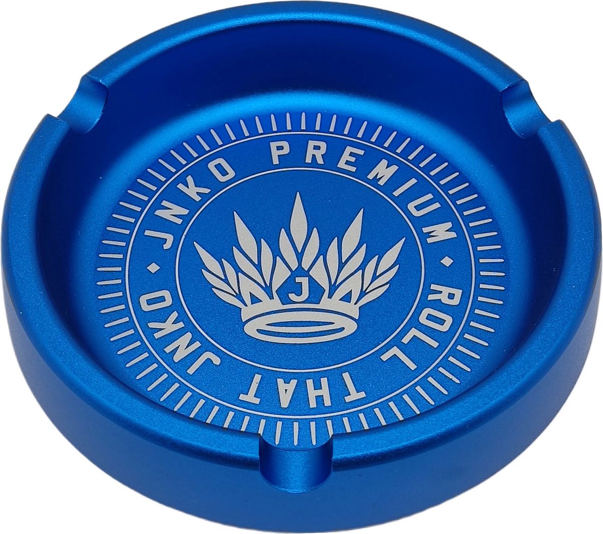 Metalen Luxe Asbak | Aluminium | Blauw | 10cm | Cadeau Verpakking | JNKO