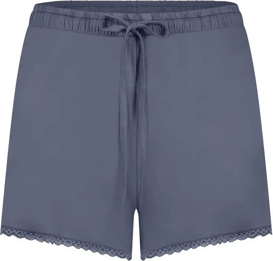 Ten Cate dames pyjama broek short - Lace - S - Blauw