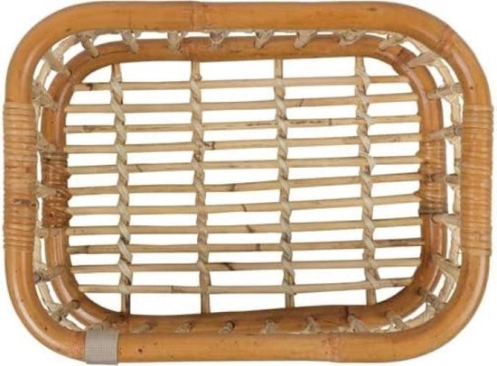 Fietskrat Rotan Green Life Medium Voorop Natural Bruin Met Snelle Bevestiging Fietskrat van Basil — afbeelding 4