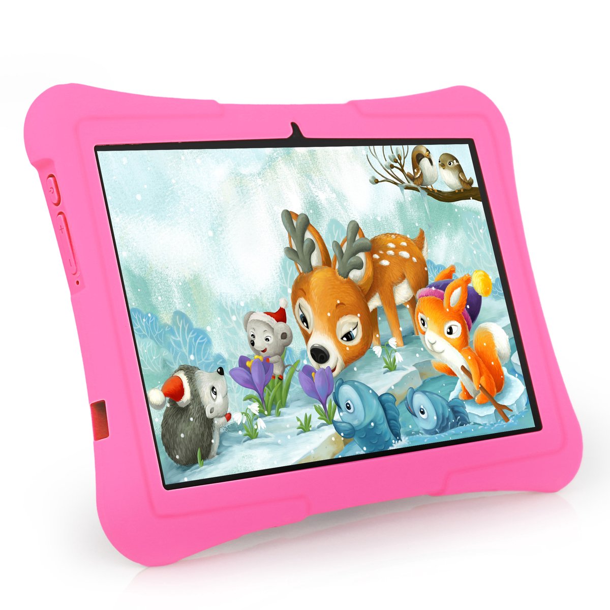 Bon Bon Electronics® 10.1 Inch Kindertablet Pro - Vanaf 3 Jaar – Tablet – Android 13 – 8-Core Processor – 128GB – 4GB RAM - 5000 mAh – Ouderlijk Toezicht – Compleet Pakket – Roze