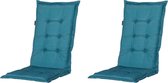 Madison - Tuinkussens lage rug Panama Sea blue - 105x50 - Blauw - 2 Stuks