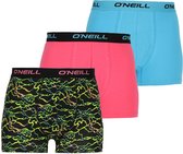 O'Neill - Heren Boxershorts 3-pack - cloudy neon- maat xl
