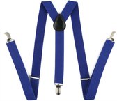 CHPN - Bretels - Zwarte bretels - Broekhouder - Donkerblauw - One size - Verstelbaar - Elastisch - Unisex