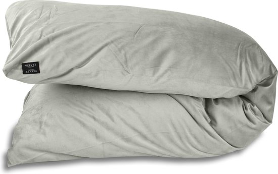 Zwangerschapskussen + 2x Zilver Velvet sloop - Ergonomisch Lichaamskussen Zwangerschapskussen - body pillow - Voedingskussen - Kniekussen - Body Pillow met afneembare hoes - Dubbel Gestikte Randen van Philipsavings — afbeelding 4