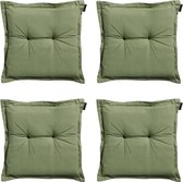 Coussin d'assise Madison - Universel - Basic Taupe - 50x50 - Vert - 4 Pièces