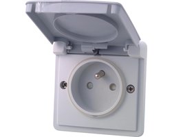 NIKO New Hydro wandcontactdoos 16A/250V (penaarde, kinderveilig) (700-36600)