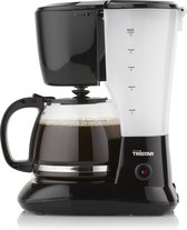 Tristar Koffiezetapparaat CM-1245 - Filter-koffiezetapparaat - Geschikt voor camping gebruik - Glazen kan 1,25 liter - 10 kopjes - Automatische uitschakeling, Druppelstop, Wasbare koffiefilter - Zwart