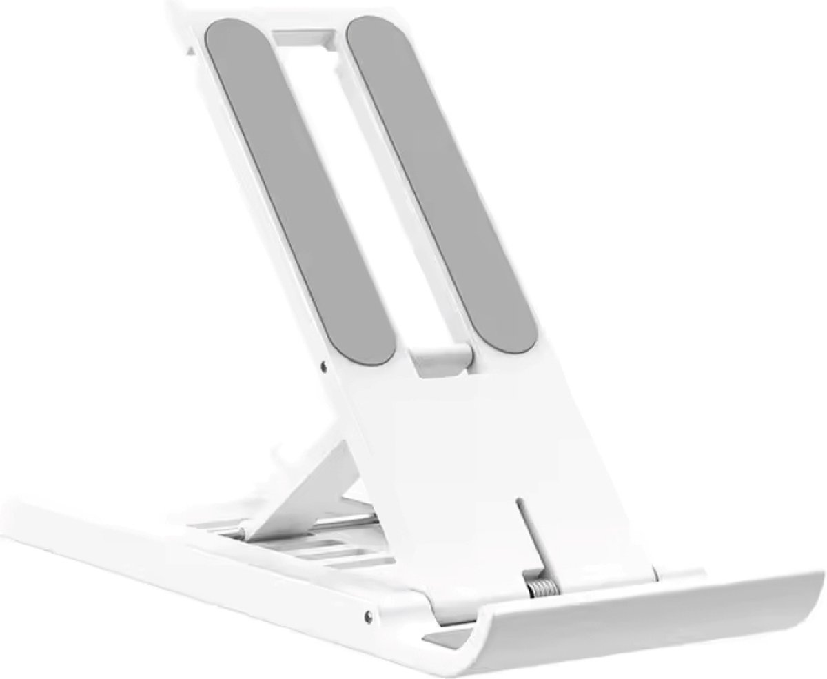 Telefoonhouder – Universeel-Tablethouder Standaard – Universeel-Bureauhouder – kleur Wit-telefoonhouder voor onder andere IPhone en Samsung
