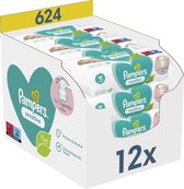 Bol.com Pampers Sensitive Babydoekjes - 12 Verpakkingen = 624 Billendoekjes aanbieding