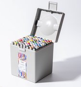 HIMI - CC Alcohol based Art markers Brush & chisel - set van 80 kleuren