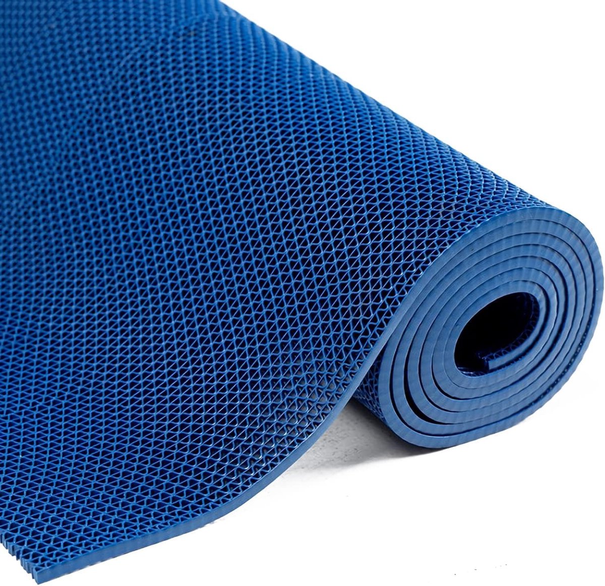Indoor Outdoor natte ruimte drainagemat, 5,5 mm dikke antislip PVC drainage vloermat commerciële waterdichte vloermat, voor keuken, doucheruimte, zwembad (Color : Blue, Size : 90cm x 120cm