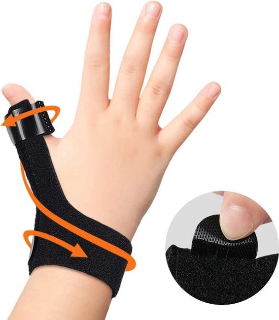 Foto: Comfortabele duimbrace voor tenosynovitis artritis tendonitis verlichting en ondersteuning voor trigger thumb geschikt voor zowel links als rechts