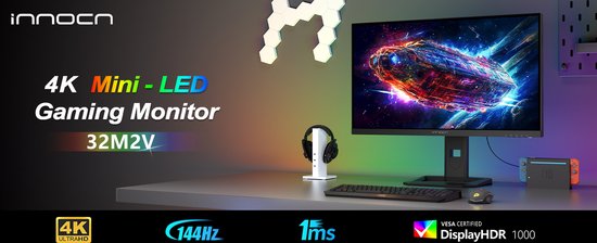 INNOCN 32M2V-B - UHD Mini LED Monitor - 144Hz - 1ms - HDR INNOCN 32M2V-B - UHD Mini LED Monitor - 144Hz - 1ms - HDR