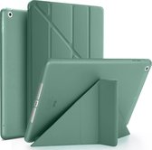 Tablet Hoes geschikt voor iPad Hoes 2013 - Air - 9.7 inch - Smart Cover - A1474 - A1475 - A1476 - Donkergroen