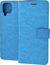 Bookcase Geschikt voor: Samsung Galaxy A42 5G - Turquoise - Portemonnee hoesje