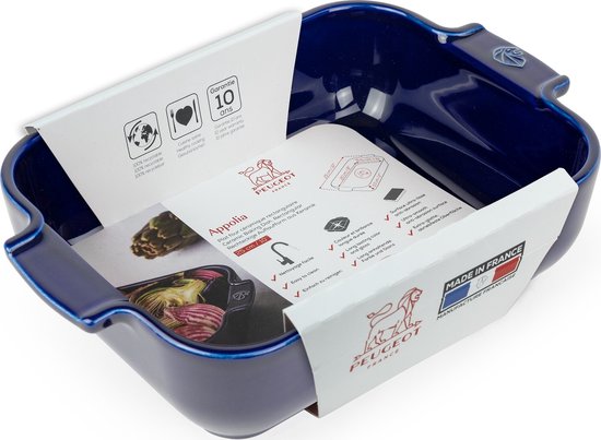 Peugeot Appolia ovenschaal 40 cm, blauw, rechthoek