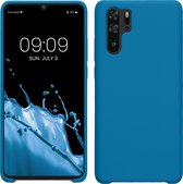 kwmobile telefoonhoesje geschikt voor Huawei P30 Pro - Hoesje met siliconen coating - Smartphone case in Caribisch blauw