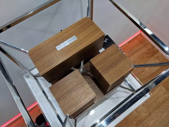 AeroFrame HD 1 - HiFi-speaker - Chroom met houtafwerking van Jarre Technologies — afbeelding 2