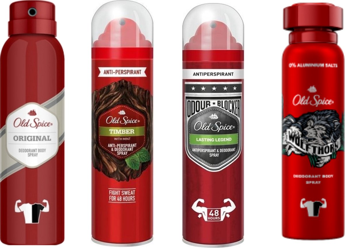 Goedkoopste Old Spice deodorant spray Original 150ml - Voordeelverpakking 3 stuks