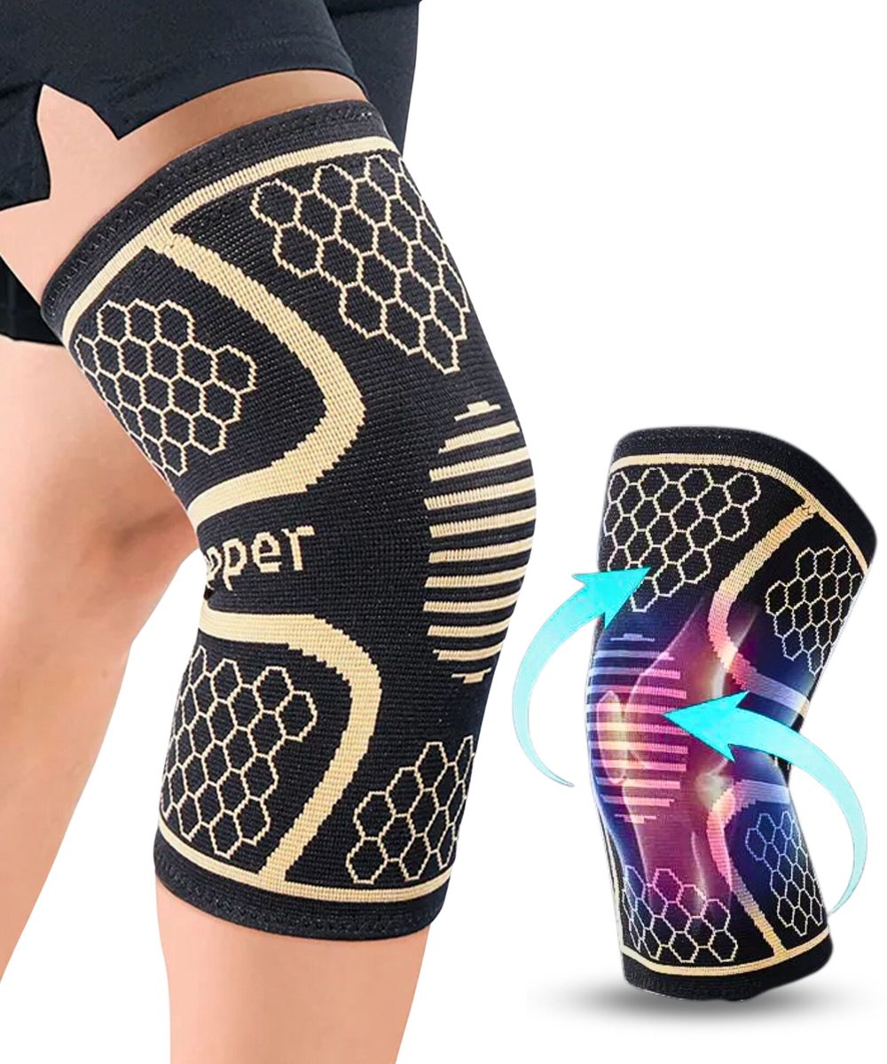 KANGKA Kniebrace Maat M – Patellabrace – Knieband – Kniebandage – Kniebescherming – Knee Sleeves - Kniebraces Dames en Heren