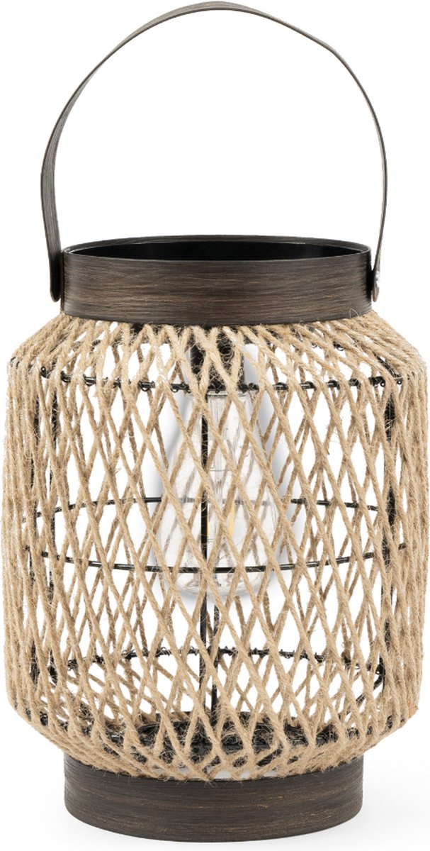 Luxform - Solar Tafellamp - Eivissa - LED - Hanglamp met hengsel - Werkend op zonne-energie - 28cm hoog