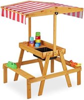 Gratyfied - Ensemble de jardin pour enfants - Table de pique-nique pour enfants - Chaise de jardin pour enfants - Table de jardin pour enfants - Table d'extérieur pour enfants - 83 x 65 x 110 cm - 6,1 kg