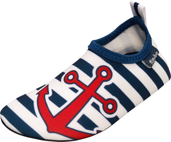 Playshoes - Chaussures aquatiques UV pour enfants - Maritime - Blauw/blanc/rouge - taille 30-31EU