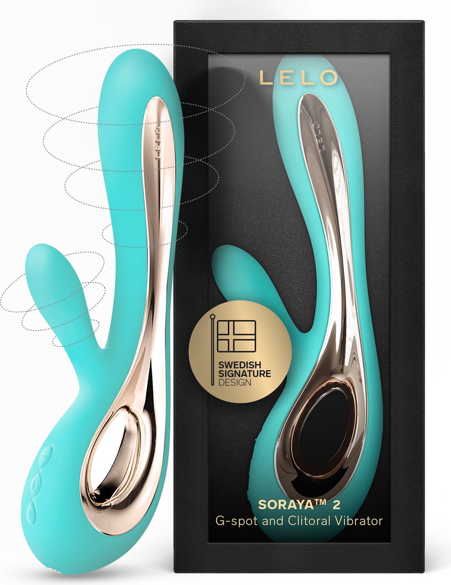 LELO SORAYA 2 Rabbitstimulator Aqua, voor Intern en Extern Plezier, Waterdicht en Draadloos