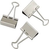 Trombones pliables couleur argent 25 pièces 19 MM