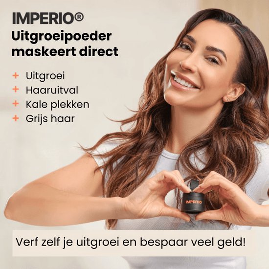 Poudre de repousse IMPERIO Spray de repousse blond moyen Alternatief pour la repousse Mascara capillaire Retouche de repousse Spray réinventé
