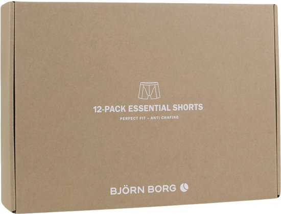 Björn Borg - Heren Onderbroeken 12-Pack Boxers Zwart - Zwart - Maat L - Björn Borg