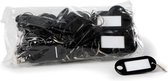 Ecorare® - Sleutellabel – sleutelhanger label – 20 stuks - zwart