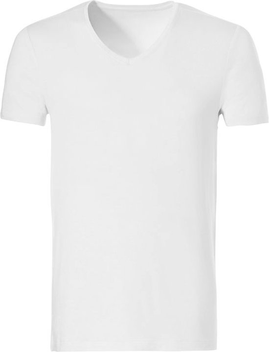 T-shirt homme en bambou Ten Cate col V - XXL - Blanc