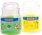 Haribo kaarsen 85gr set 2 - 1x klein lemon 1x klein Sweet Wonderland