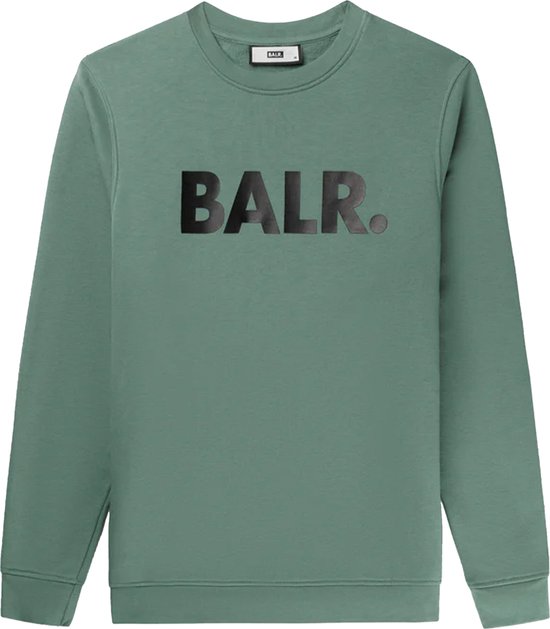 Trui Groen Brand straight crewneck sweaters groen