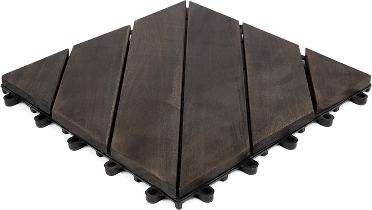 Houten terrastegels 9 stuks Acacia tegel Bergen 30x30cm Per 0 81 m²