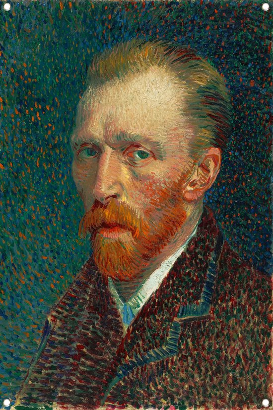 Autoportrait - Affiche de jardin Vincent van Gogh - Affiche de jardin portrait - Affiche de jardin Art - Décoration de clôture - Clôture de peinture extérieure - Décoration de Jardin décoration murale affiche de jardin 70x105 cm