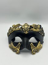 Masque vénitien pour hommes - Masque de Fête pour hommes avec et sans lunettes - Masque pour porteurs de lunettes - Masque de Gala dans le style grec-romain