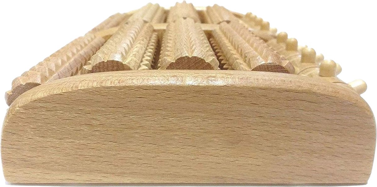 Houten Voetroller - 27 x 17 x 5 cm - Voetmassage Roller Apparaat - Voet Massage Roller thumbnail 2