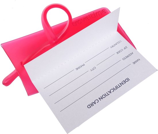 Traveltime - Siliconen Bagagelabel voor Koffers en Bagage - Reislabel - - Adreslabels - Luggage Tag - 6 Stuks - 6 Willekeurige Kleuren