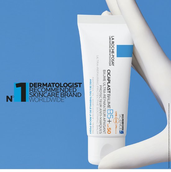 La Roche-Posay Cicaplast Balsem B5 SPF50 - Ondersteunt herstel - Vermindert Geïrriteerd Gevoel - Alle huidtypes - 40ml
