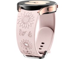 Siliconen bandje - geschikt voor Samsung Galaxy Watch 7 / Watch FE / Watch 6 / Watch 6 Classic / Watch 5 / Watch 5 Pro / Watch 4 / Watch 4 Classic - roze