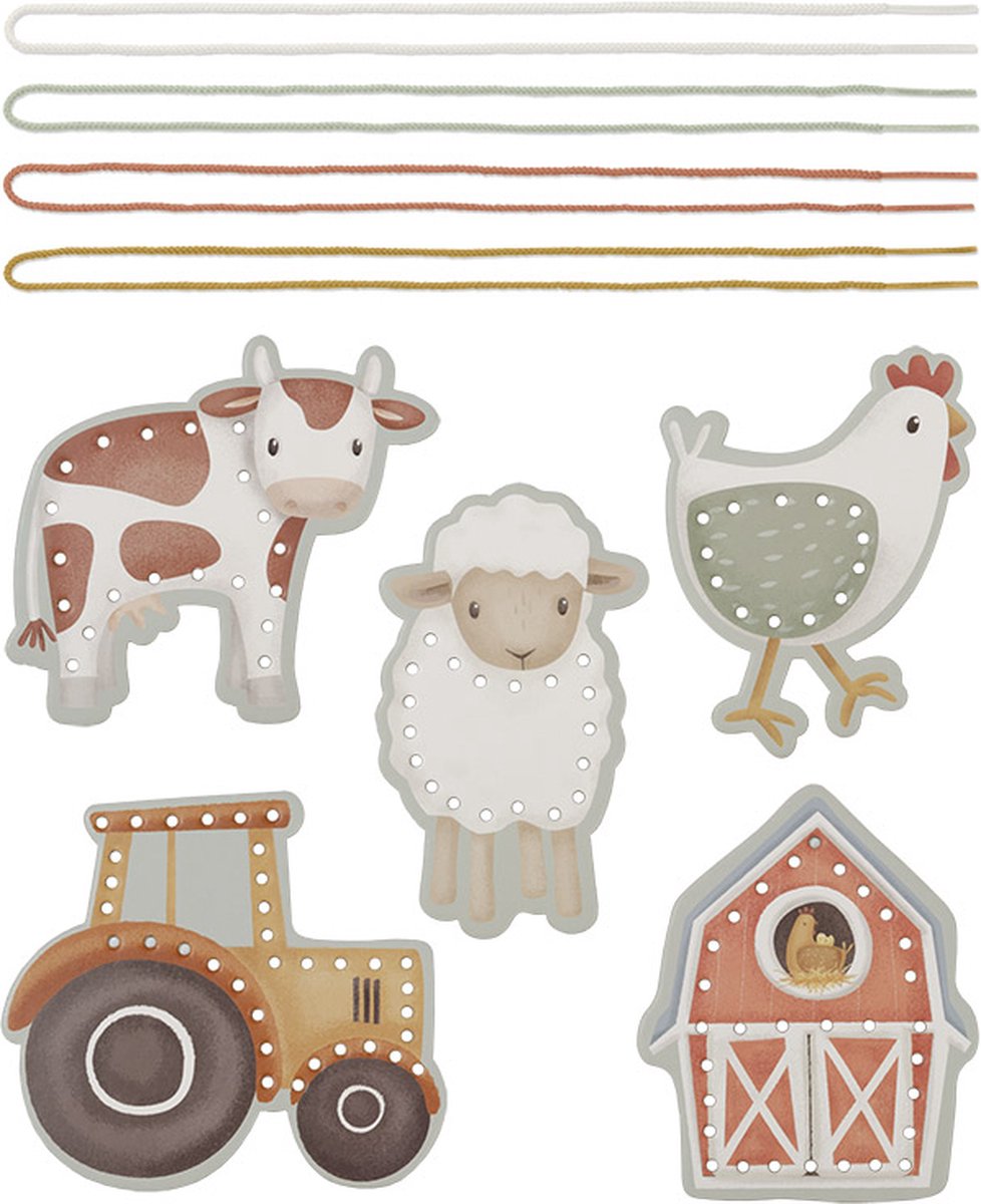 Little Dutch - Rijgkaarten - Little Farm — afbeelding 4