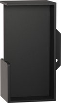 Schuifdeurkom - Zwart - RVS - GPF bouwbeslag - inbouw zwart G-greep rechthoekig 100x50x40mm