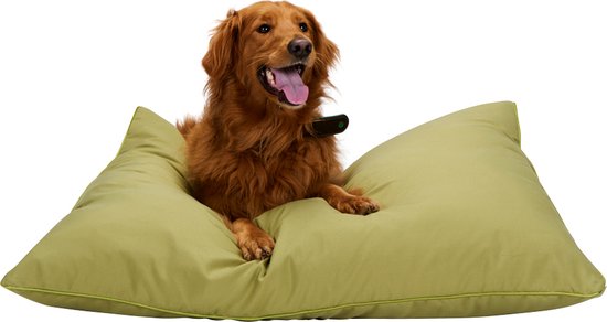 maxxpro Hondenmand - Hondenkussen 70 x 100 cm - Hondenbed - Kussen Hond met Rits - Polyester en Microvezel - Groen