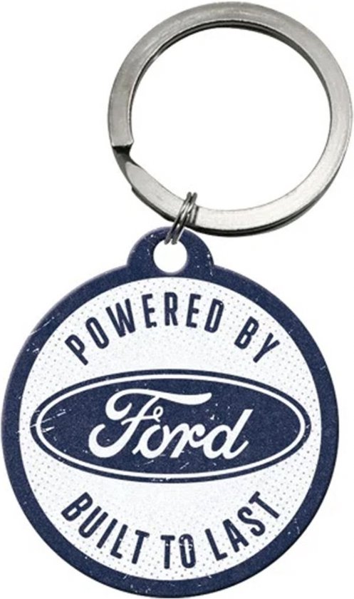 Foto: Sleutelhanger rond ford built to last