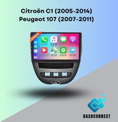 CarPlay – CarPlay scherm – Apple CarPlay – Android Auto – Display – Citroën C1 – Peugeot 107 - DashConnect